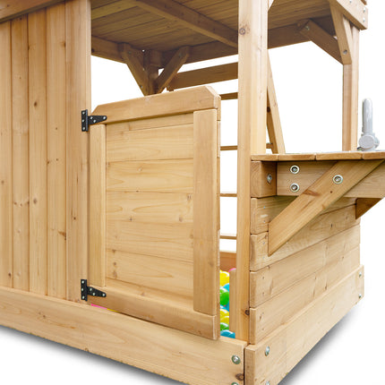 Lifespan Kids Montrose Swing Set & Play Centre with 2.2m Slide (Green)