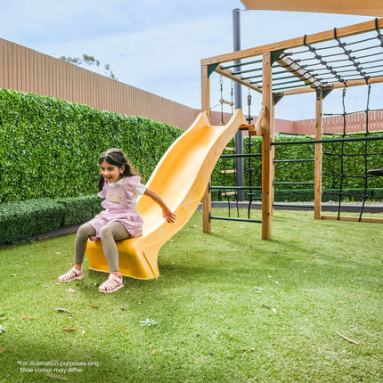 Lifespan Kids Orangutan Monkey Bars Jungle Gym Climbing Frame with 2.2m Slide (Blue)