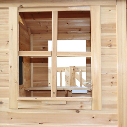 Lifespan Kids Silverton Cubby House with 1.8m Slide (Yellow)