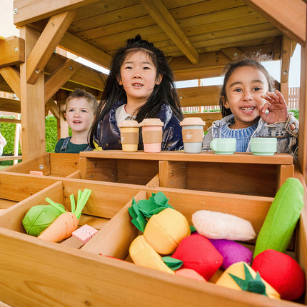 Lifespan Kids Walton Swing Set, Monkey Bars & Play Centre with 2.2m Slide (Pastel Blue)