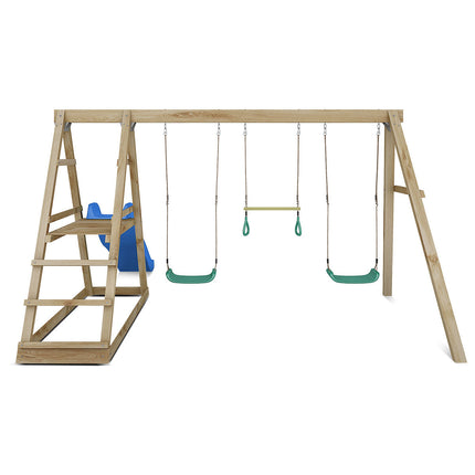 Lifespan Kids Winston Swing Set with Climb & 1.8m Slide (Blue)