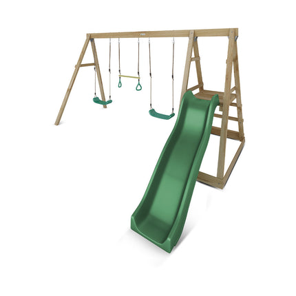 Lifespan Kids Winston Swing Set with Climb & 1.8m Slide (Green)