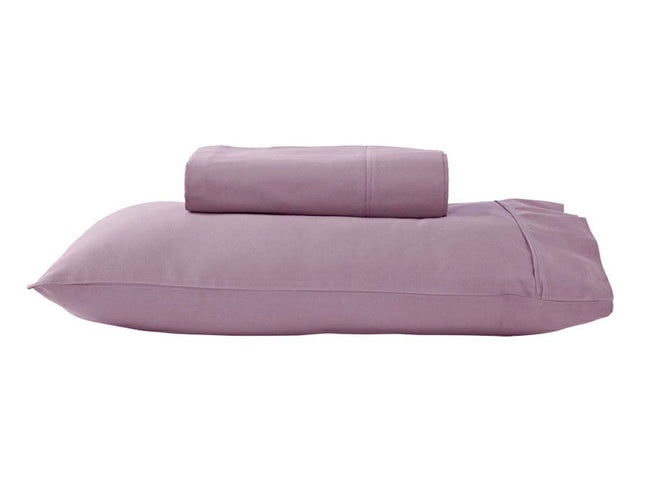 280TC 50% Polyester 50% Cotton Sheet Set Single Lavender