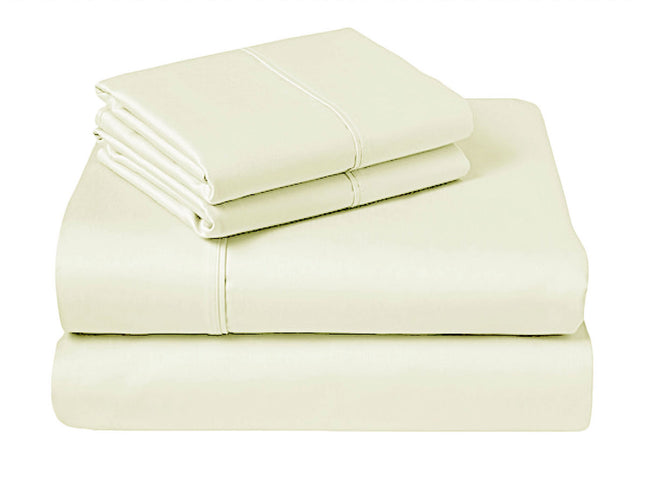 310TC Fusion Cotton Percale Sheet Set Ivory King
