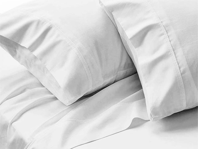 500TC Ramca White Egyptian Cotton Sheet Set Queen