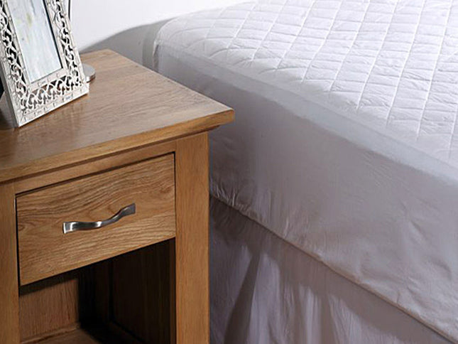 Georges Fine Linens 100% COTTON Quilted Mattress Protector 35cm Wall QUEEN