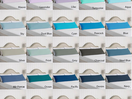 Artex 100% Cotton Body Pillowcase Aubergine