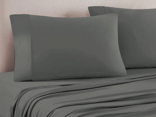 Art Terrace Microfiber Sheet Set Queen 33cm Wall Grey