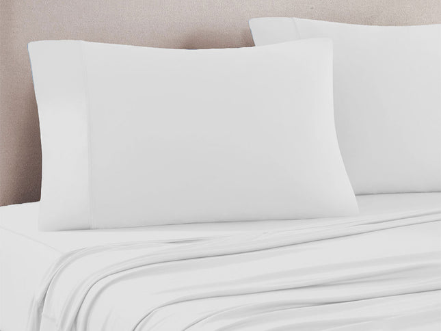 Art Terrace Microfiber Sheet Set Queen 33cm Wall White