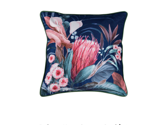 Bianca Balwyn Navy Square Filled Cushion 43 x 43cm
