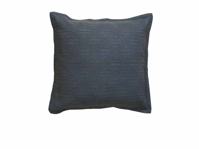 Bianca Hallston Charcoal Square Filled Cushion 43 x 43cm
