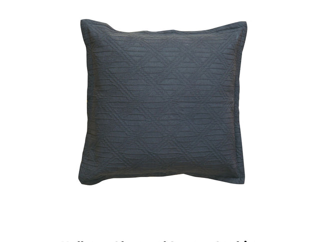 Bianca Hallston Charcoal Square Filled Cushion 43 x 43cm
