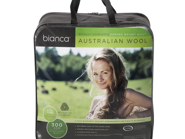 Bianca 300GSM Woolly Comforts Summer Wool Quilt Super King