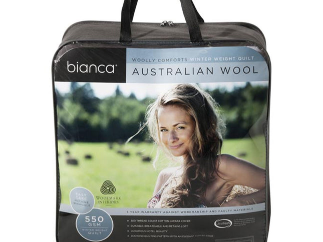 Bianca 550GSM Woolly Comforts Winter Wool Quilt King