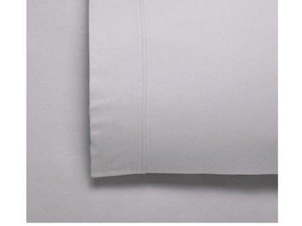 Bianca Fletcher Flannelette Cotton Sheet Set Stone Queen