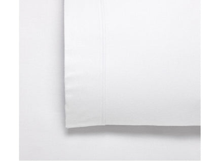 Bianca Fletcher Flannelette Cotton Sheet Set White Split King