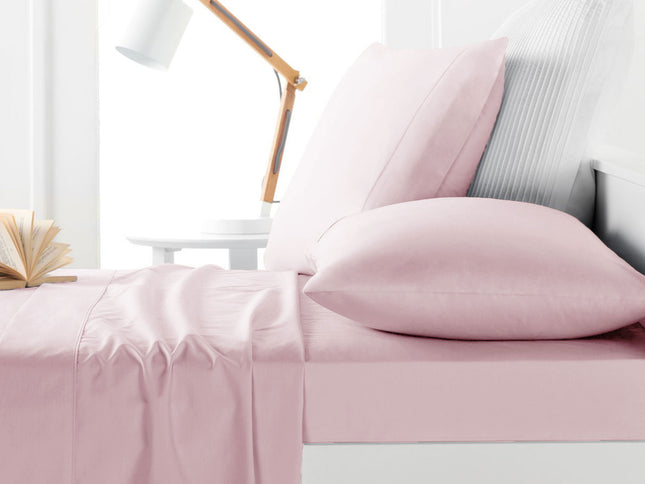 Belmondo 225TC Sheet Set Blush - King