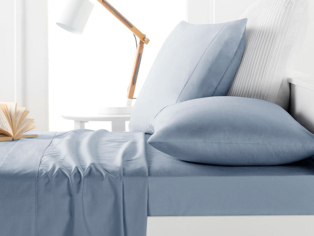 Belmondo 225TC Sheet Set French Blue - Queen