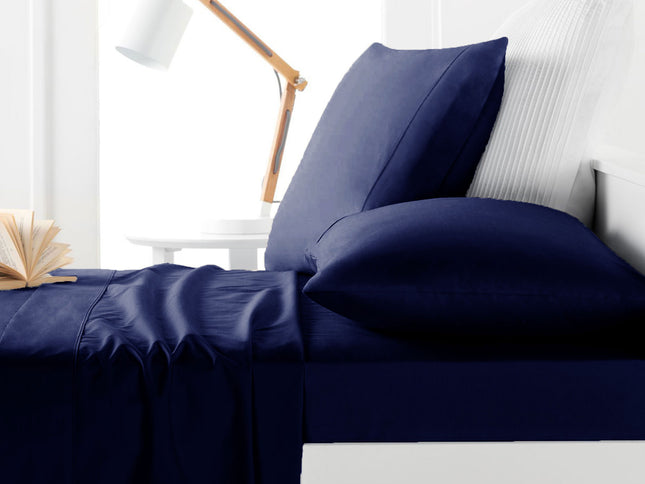 Belmondo 225TC Sheet Set Navy - Double