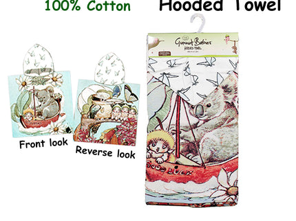 Caprice Gumnut Babies Cotton Hooded Licensed Towel 60 x 120 cm