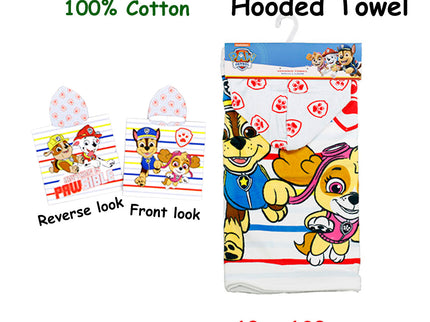 Caprice Paw Patrol Cotton Hooded Licensed Towel 60 x 120 cm