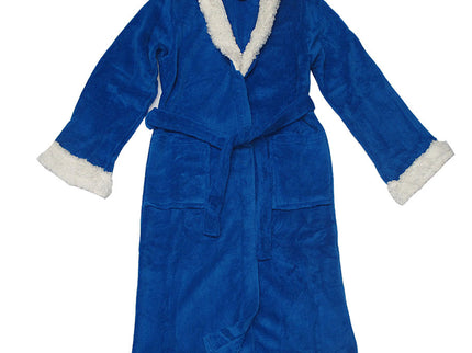 Sherpa Bath Robe Blue S/M