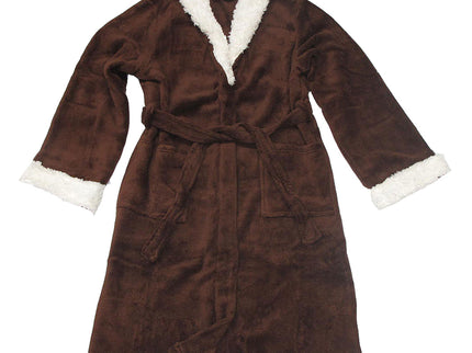 Sherpa Bath Robe Chocolate S/M