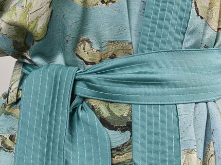 Bedding House Van Gogh Almond Blossom Blue Kimono Bath Robe Small/Medium