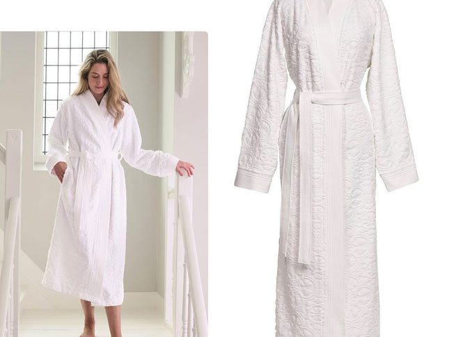 PIP Studio Mosaic de Pip White Cotton Bathrobe XX-Large