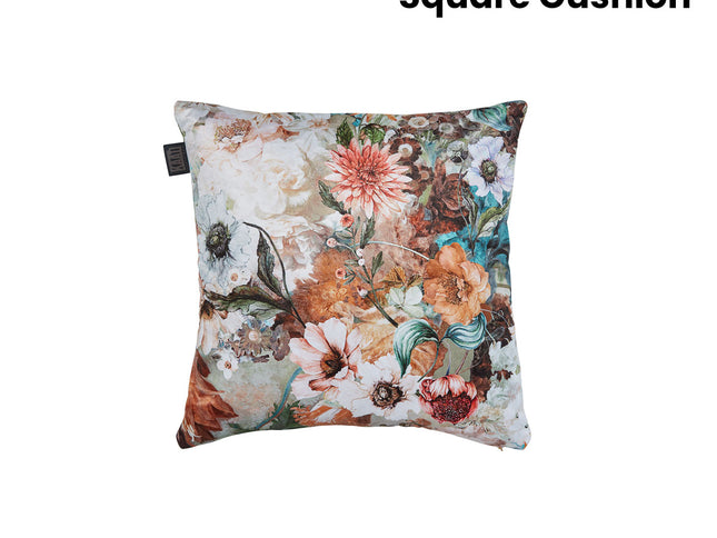 KAAT Amsterdam Anea Pastel Floral Square Filled Cushion 43cm x 43cm