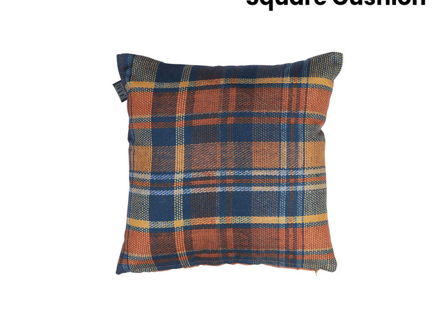 KAAT Amsterdam Arda Multi Chequered Square Filled Cushion 43cm x 43cm