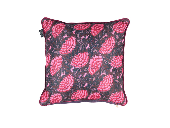 KAAT Amsterdam Ayda Pink Floral Square Filled Cushion 45cm x 45cm