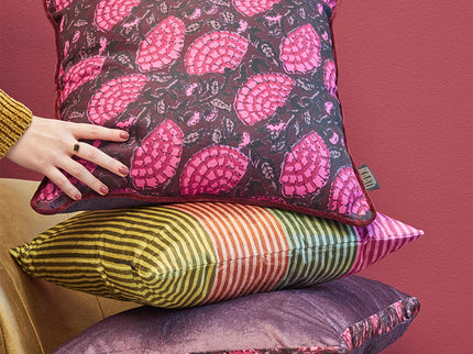 KAAT Amsterdam Ayda Pink Floral Square Filled Cushion 45cm x 45cm
