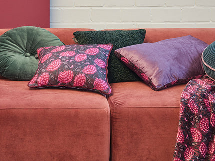 KAAT Amsterdam Ayda Pink Floral Square Filled Cushion 45cm x 45cm