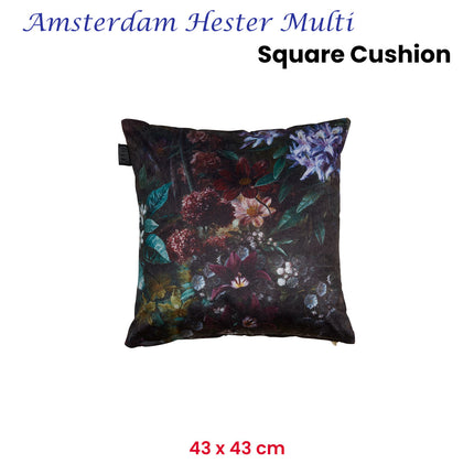 KAAT Amsterdam Hester Multi Botanical Square Filled Cushion 43cm x 43cm