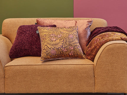 KAAT Amsterdam Jits Dark Red Square Filled Cushion 45cm x 45cm