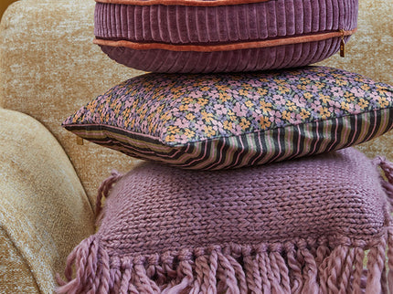 KAAT Amsterdam Jonine Lilac Square Filled Cushion 45cm x 45cm