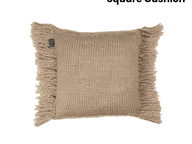 KAAT Amsterdam Jonine Sand Square Filled Cushion 45cm x 45cm