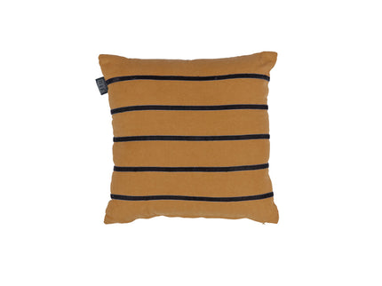 KAAT Amsterdam Myron Brown Stripe Square Filled Cushion 40cm x 40cm