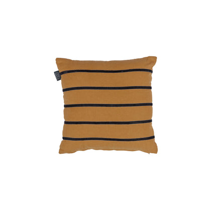 KAAT Amsterdam Myron Brown Stripe Square Filled Cushion 40cm x 40cm