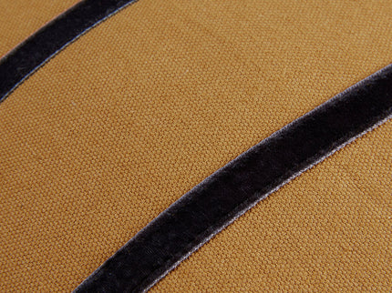 KAAT Amsterdam Myron Brown Stripe Square Filled Cushion 40cm x 40cm