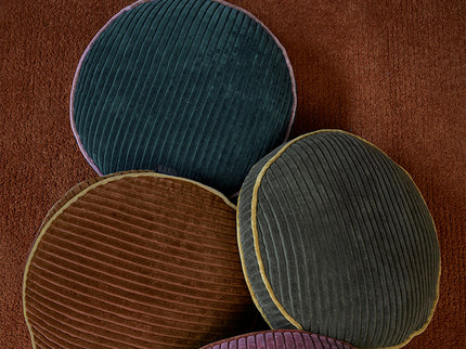 KAAT Amsterdam Perdy Green Round Filled Cushion 40cm Diameter
