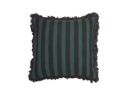 KAAT Amsterdam Viggo Green Stripe Square Filled Cushion 45cm x 45cm