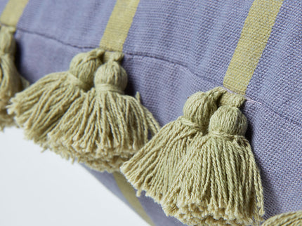 KAAT Amsterdam Jelke Mauve Stripes Oblong Filled Cushion 40cm x 60cm