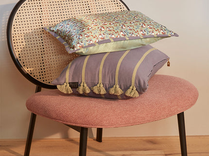 KAAT Amsterdam Jelke Mauve Stripes Oblong Filled Cushion 40cm x 60cm