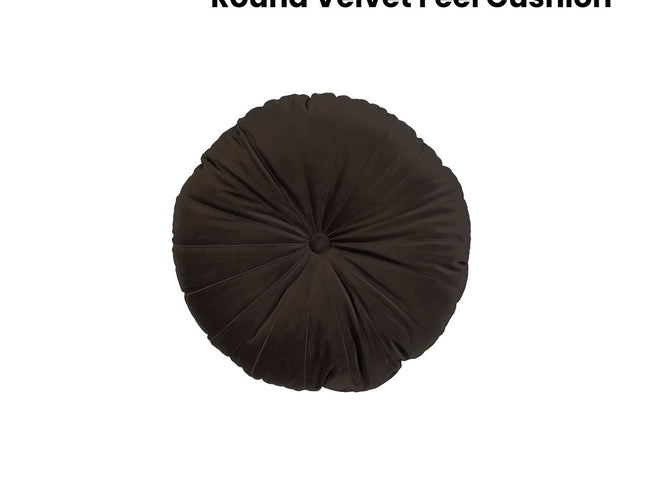 KAAT Amsterdam Mandarin Brown Round Filled Cushion 40cm Diameter