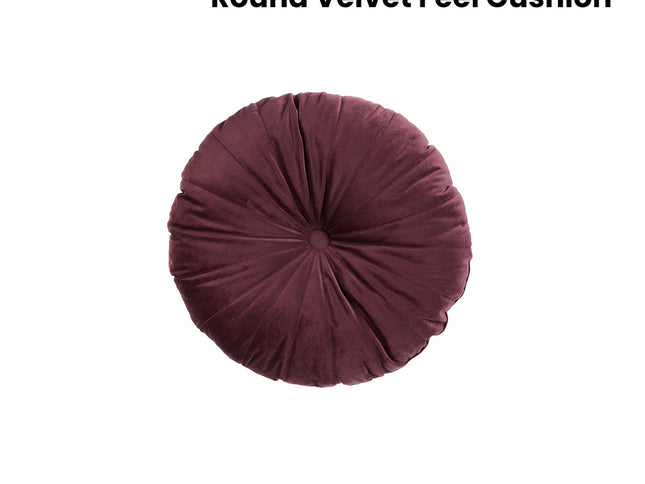 KAAT Amsterdam Mandarin Purple Round Filled Cushion 40cm Diameter