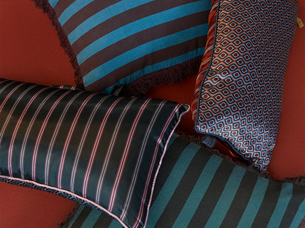 KAAT Amsterdam Meja Green Reversible Oblong Filled Cushion 30cm x 50cm