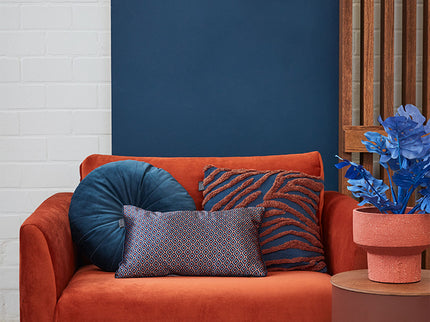 KAAT Amsterdam Meja Red Reversible Oblong Filled Cushion 30cm x 50cm