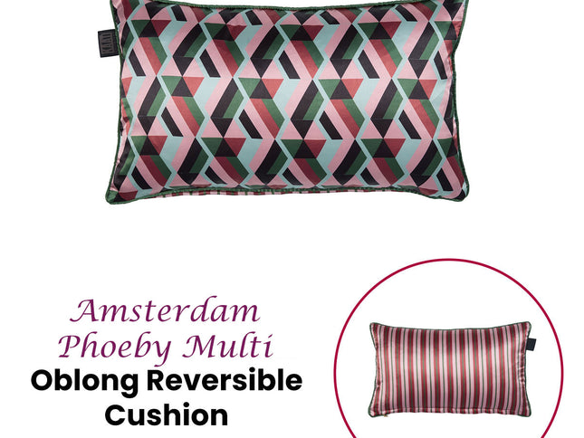 KAAT Amsterdam Phoeby Multi Reversible Oblong Filled Cushion 30cm x 50cm